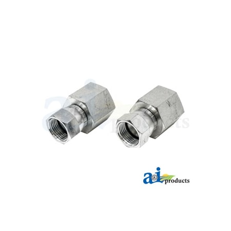 A & I Products Female JIC Swivel X Female NPT Straight Adapter 3.75" x4" x2" A-43D24